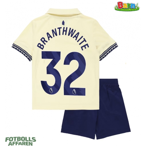 Everton Jarrad Branthwaite #32 Bortaställ Barn 2025-26 Kortärmad (+ Korta byxor)